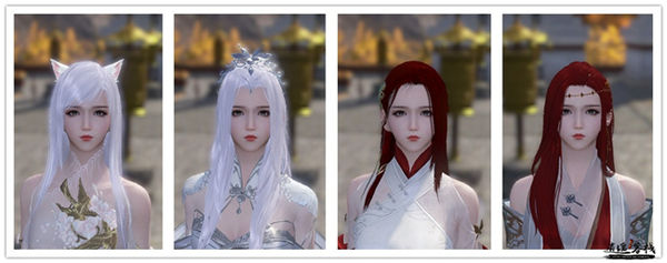 风华发型捏脸,风华发型男