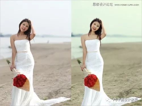 ps婚纱照怎么调色好看,调色教程ps写真