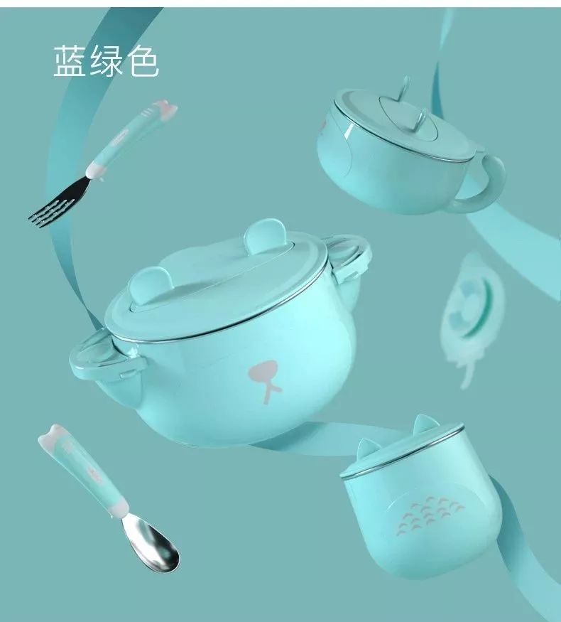 目前用过最满意的不锈钢儿童餐具，市面最高品质，五件套只要89元