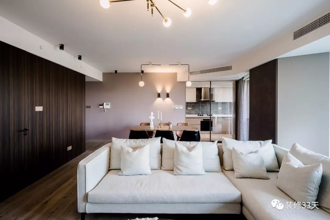 四室户型极简设计,四室横厅大平层装修效果图