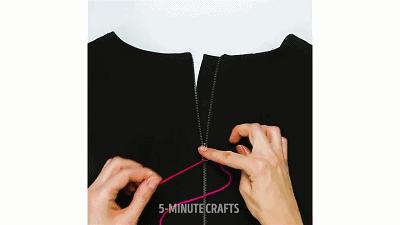 吸管修复拉链的方法,拉链坏了怎样用吸管维修