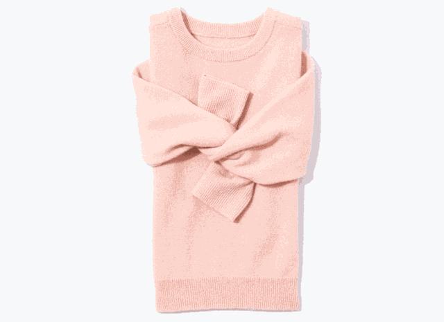 毛衣该不该收起来,毛衣腰侧边上有根带子怎么系好看