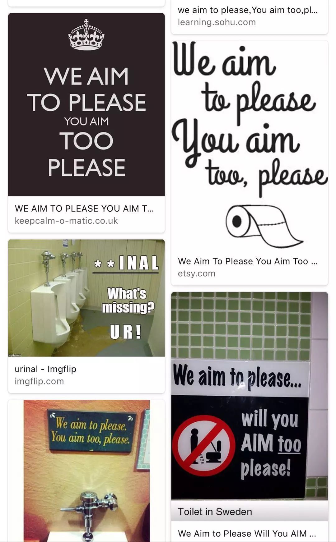 词语｜男厕专用“上前一小步，文明一大步”如何翻译？——你也请瞄准啊！