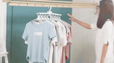 实用衣架挂钩,魔术衣架可折叠便携式多功能衣架