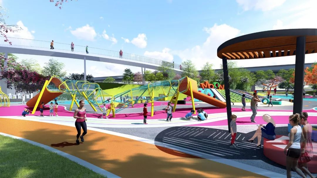 高新区体育公园规划,樱花湖体育公园效果图