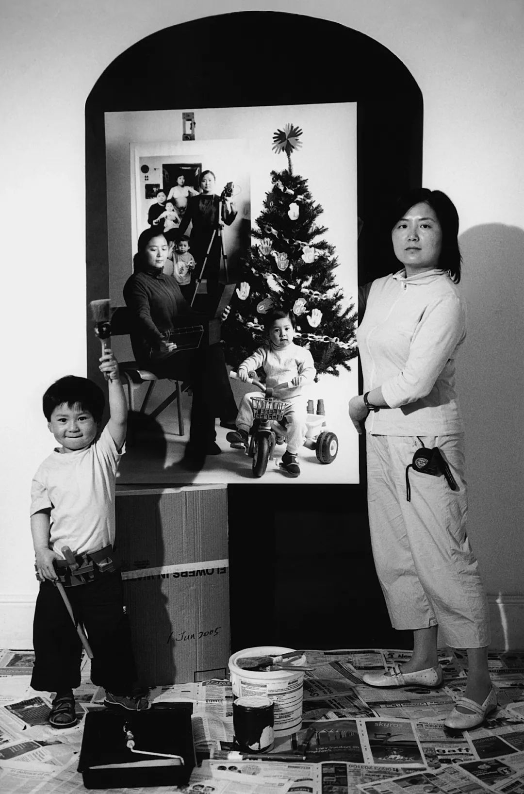 母子合影二十年前和二十年后,世界上最难见的母子图片