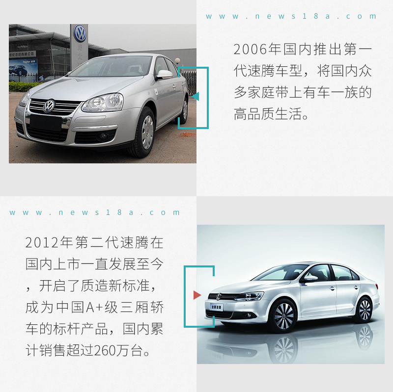 全新一代大众速腾颜值,新速腾加长了多少