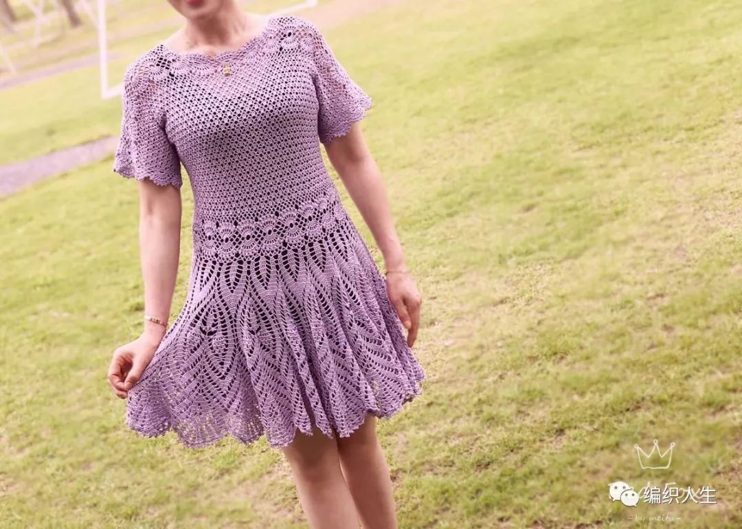 微课丨“含笑”浪漫的钩针连衣裙，6月4日晚8点上课