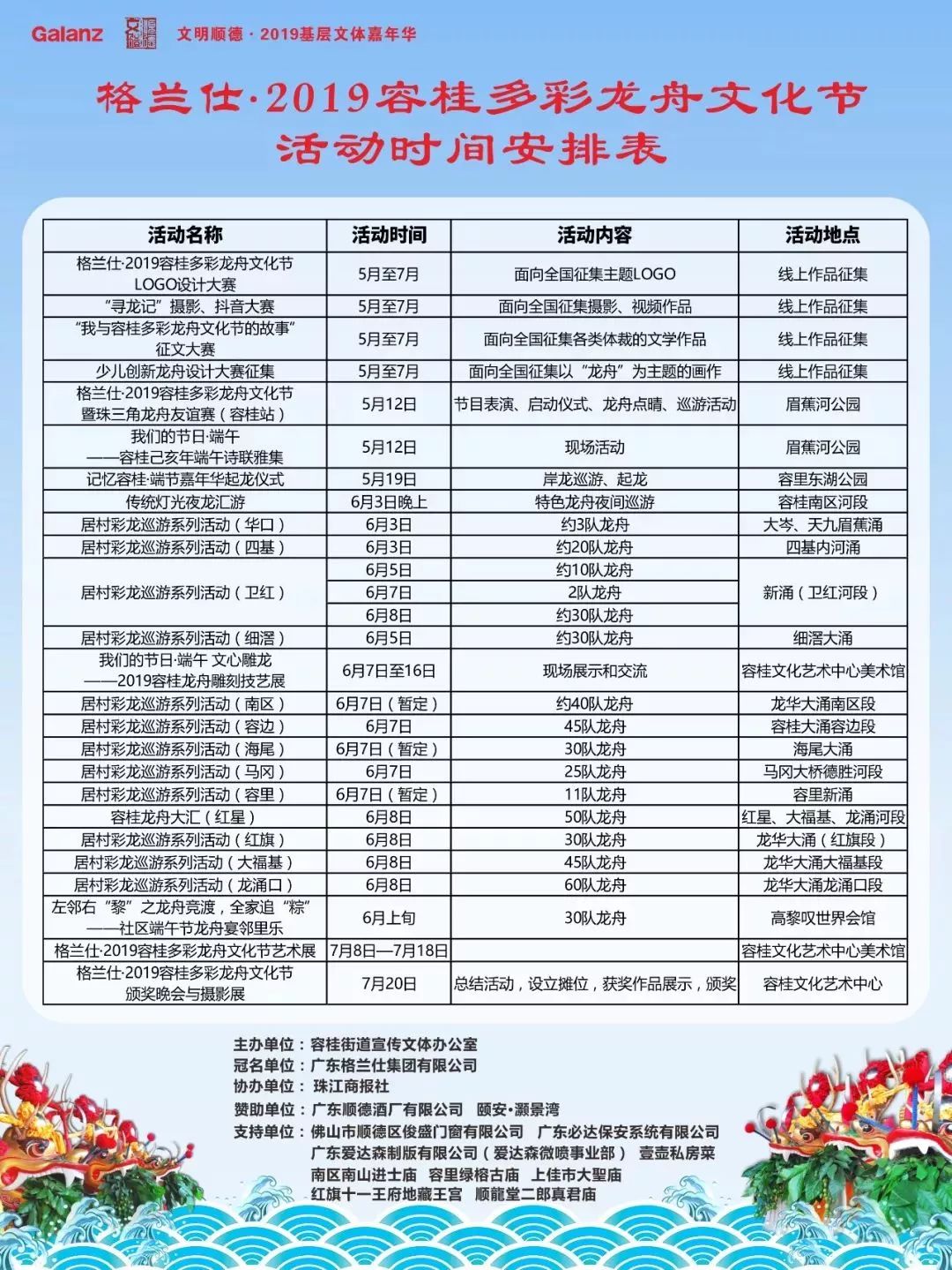漂移龙舟、夜龙汇游……佛山最全龙舟地图出炉!超30场龙舟赛轮番上演