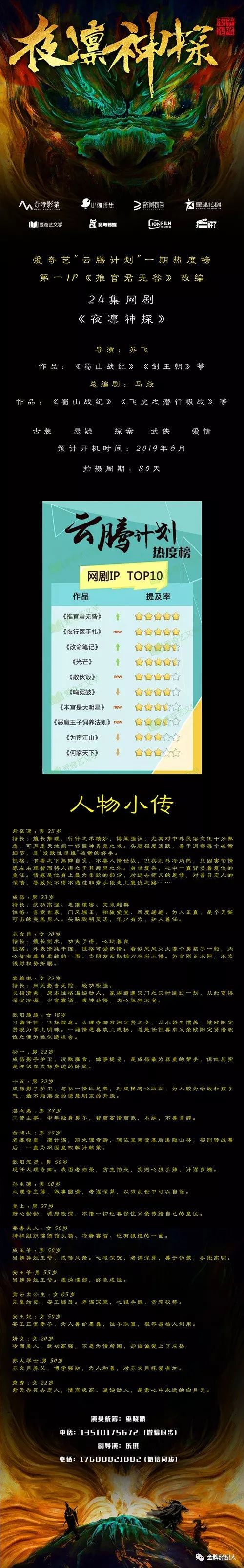 精选组讯丨30集电视剧《谁与同行》、治愈系电视剧《余生,请多指教》、古装电视剧《步云衢》、古装轻喜剧《少爷与我的罗曼史》等