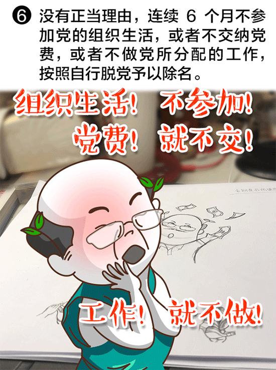 纪律处分条例党员留党察看处分,纪律处分条例漫画解读