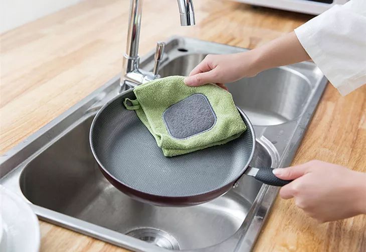 吸水易清洗懒人抹布,强力去污不沾油抹布