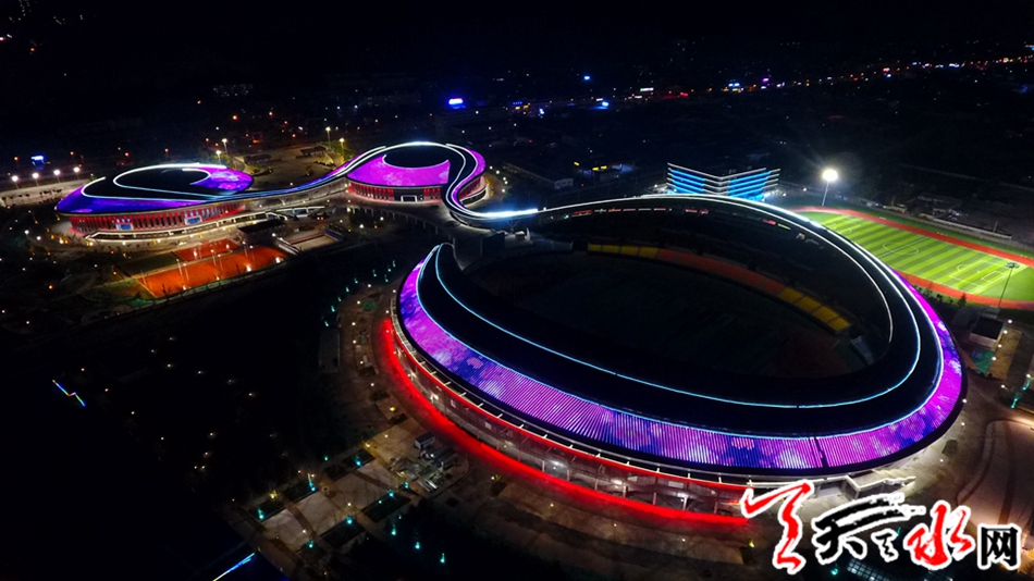 探访天水市体育中心,天水市体育中心鸟瞰图