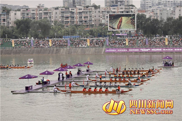 中华龙舟大赛决赛首次“挥桨”简阳上演水上“速度与激情”