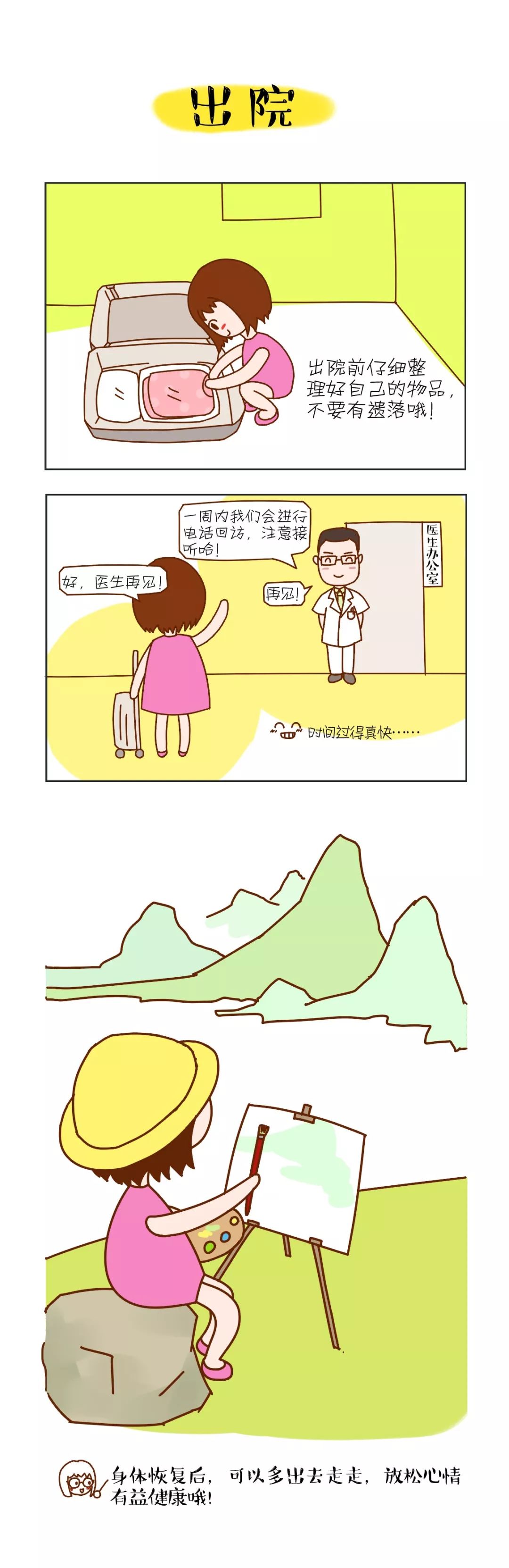 治愈系漫画-甲状腺癌碘-131治疗全过程