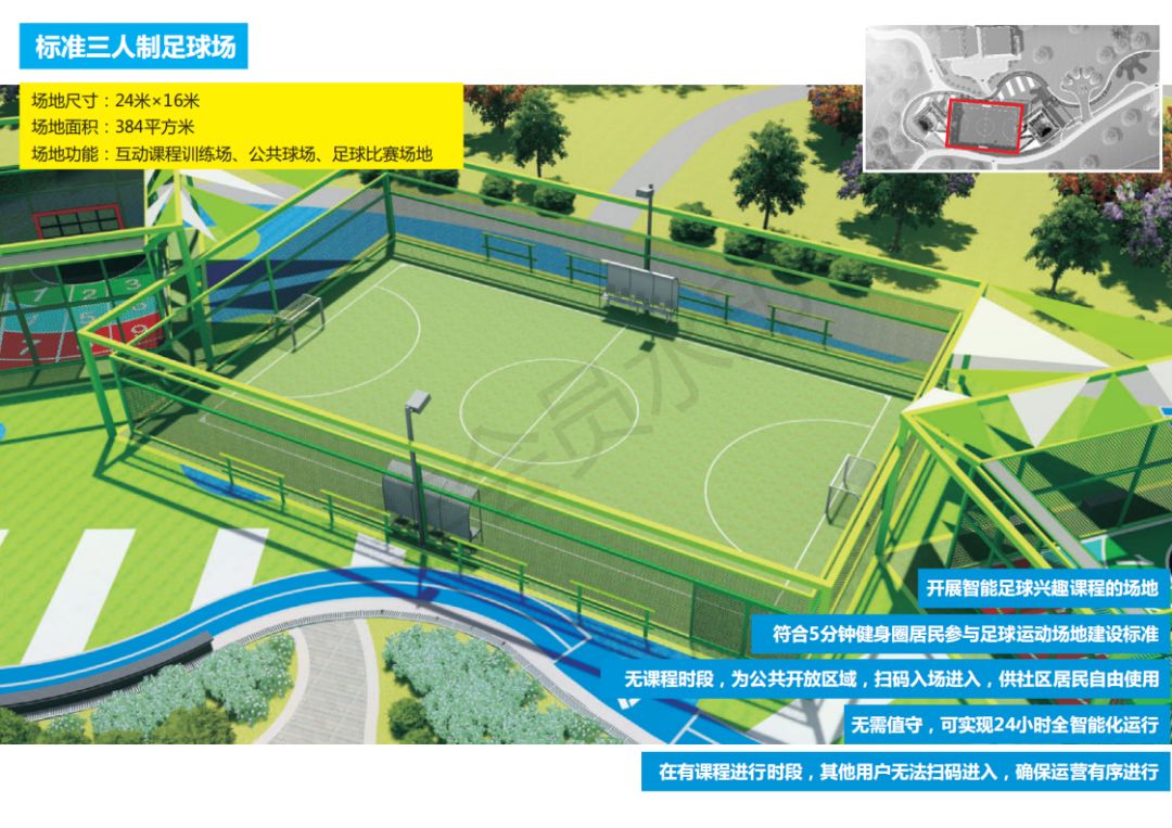 wepark玩湃社区智慧足球乐园,wepark场地