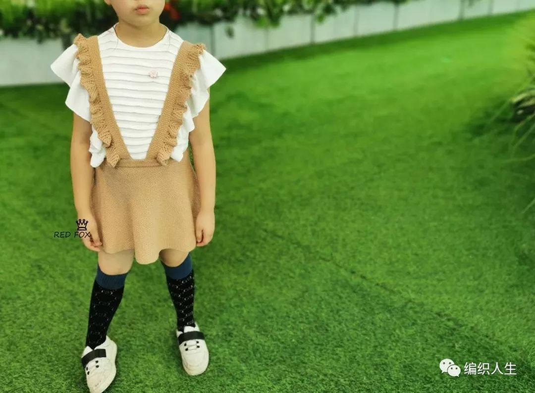 酸奶爱编织荷叶边连衣裙教程视频,荷叶边儿童小裙衫编织教程