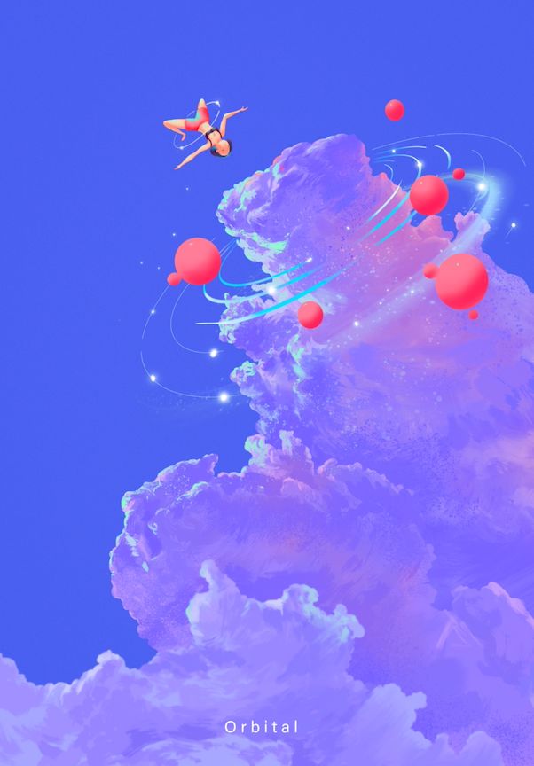 iPad软件Procreate「梦境之夏」风格插画10节课，一起描绘梦中的夏天