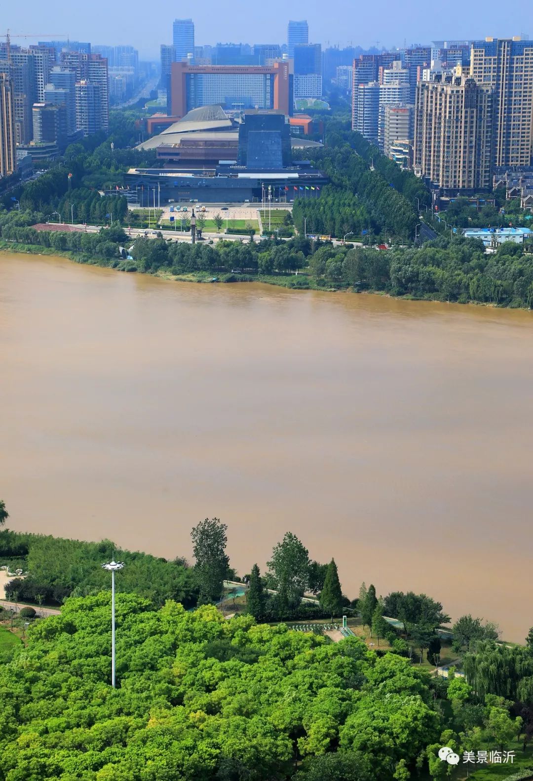 刷屏了！临沂三河口再现“琅琊八景”之“沂水拖蓝”！