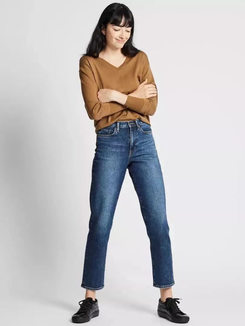 优衣库遮肉穿搭,优衣库显瘦遮肉的牛仔裙