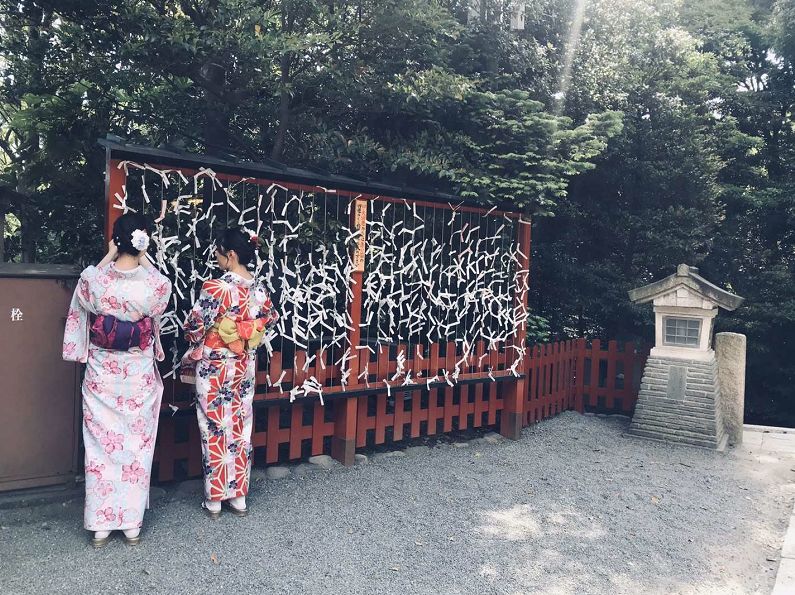 游览日本京都神社,日本旅行神社