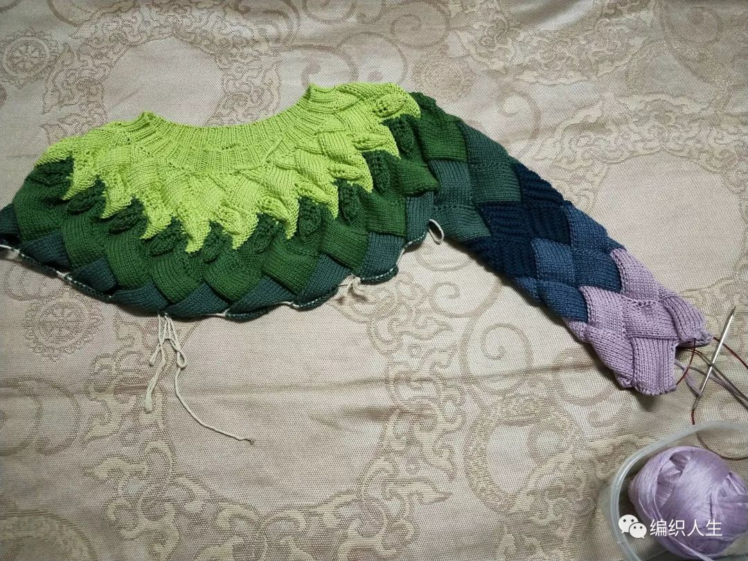 日本白桦正针毛衣编织视频,白桦裙子编织详细教程