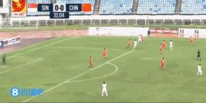 u19国青一球惜败上港预备队,中国队半场