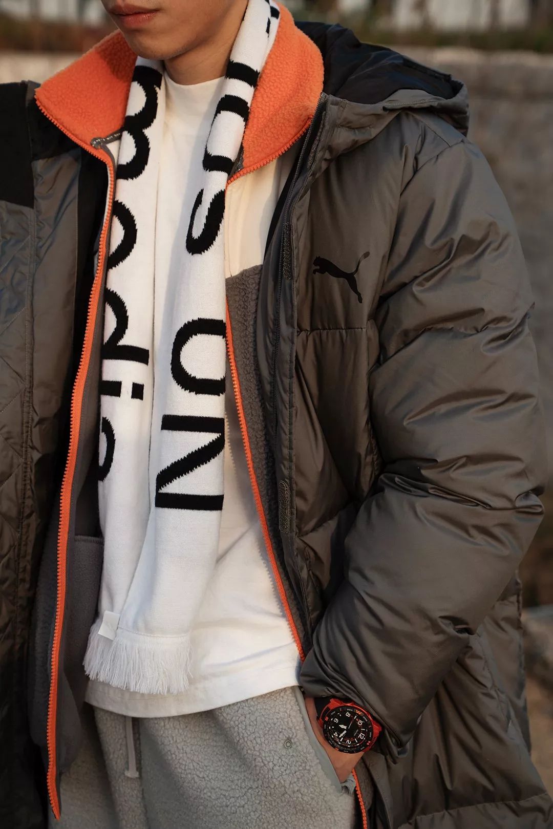 羽绒服造型摆拍,羽绒服款式图搭配