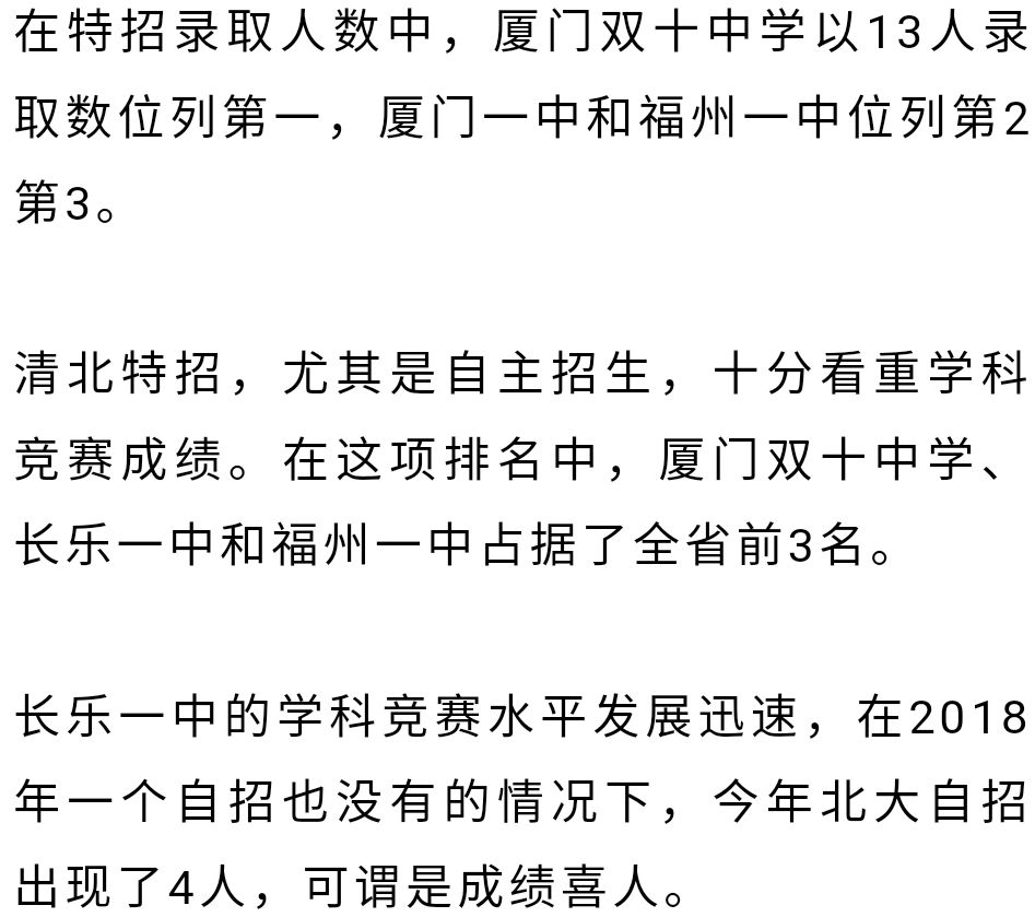 厦门高中自主招生2021学校有哪些,2020年厦门高中特长生招生