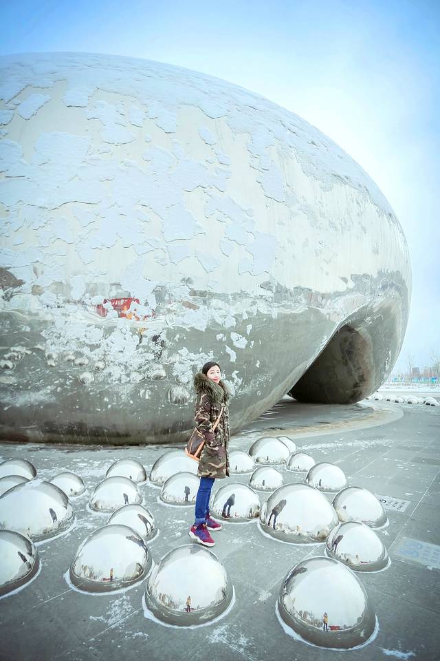 克拉玛依，我在冬季遇见你，荒野冰雪醉美是你