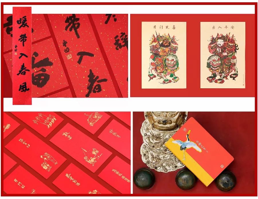 贴春联擦亮亮丽底色,适合贴家门口的春联