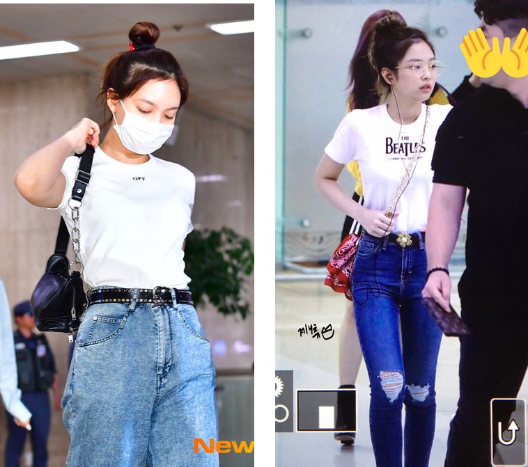 两位TOP女偶像的搭配抄袭事件