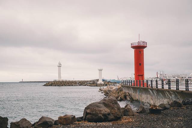 济州岛旅行遇到下雨,日记三年级海边游玩