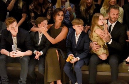 贝克汉姆一家出街照,贝克汉姆小七全家照