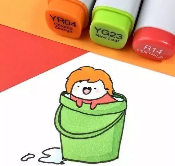 好看又简单的简笔画马克笔,可爱简单的马克笔简笔画