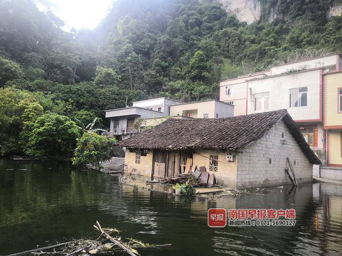广西天等村庄无缘无故涨水,广西天等县特大洪水