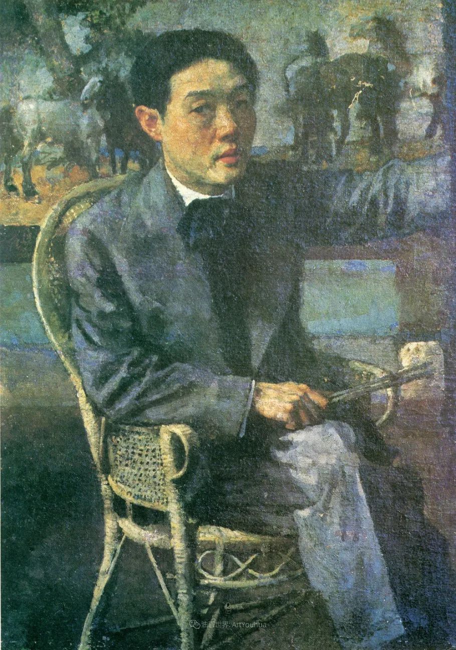 徐悲鸿先生的巨幅油画愚公移山,徐悲鸿中国现代画之父