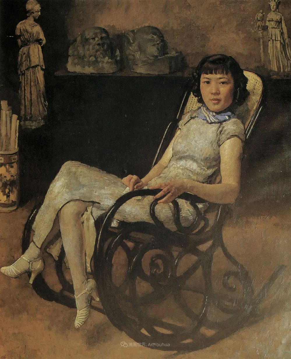 徐悲鸿先生的巨幅油画愚公移山,徐悲鸿中国现代画之父