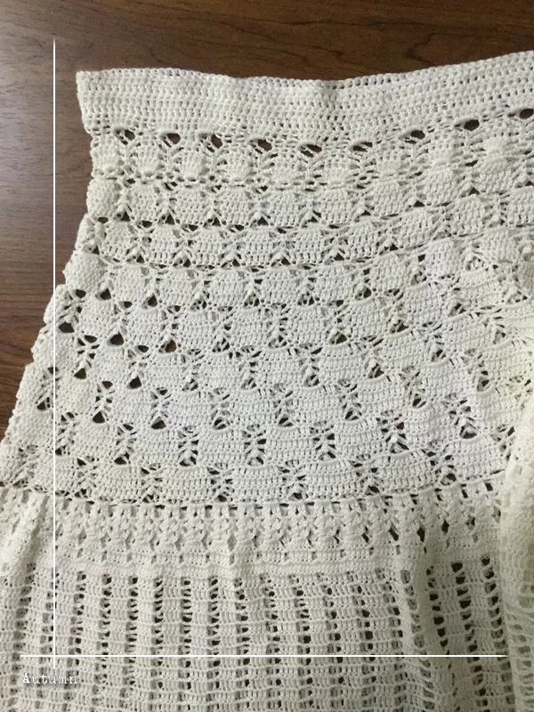 丝绒半身裙编织图解,冬款成人半身裙编织教程