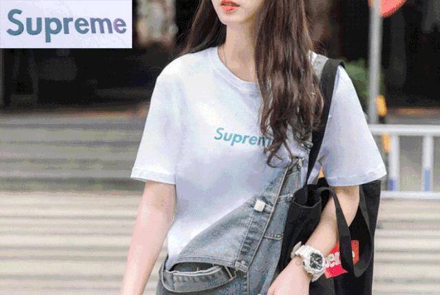 supreme短袖明星同款,明星都在穿的国潮t恤