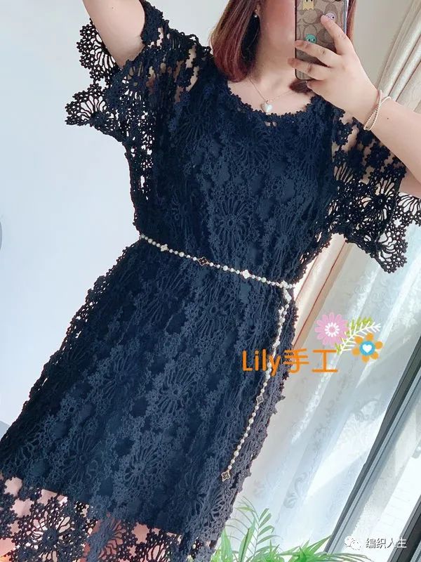 钩针编织叶子连衣裙图解,柳叶连衣裙钩针编织教程