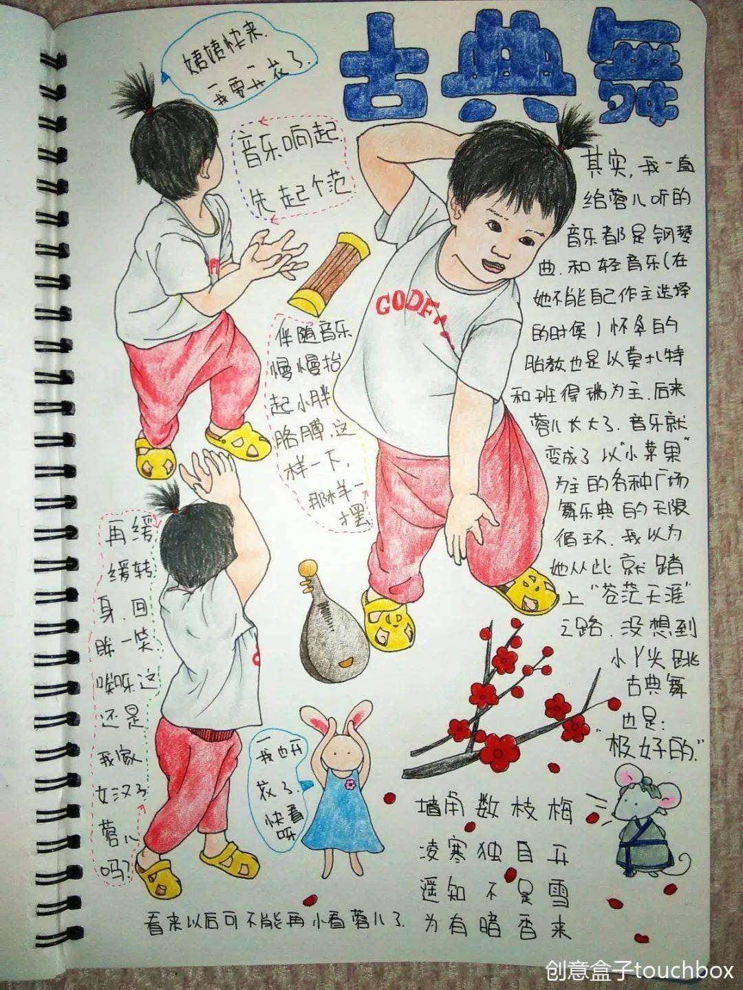 黄多多晒绘画作品,黄多多的画引热议