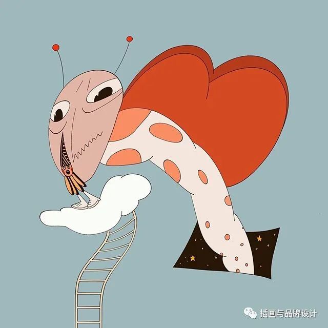 插画丨抽象复古的画面有没有带给你一些童年的回忆呢？