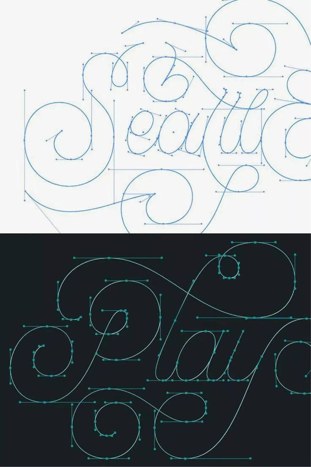 字体设计怎么做曲线,绘制字体的一般步骤