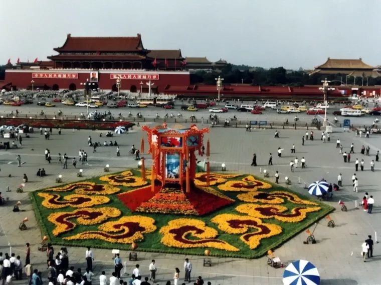 有一种美叫花园庭院,2021年国庆节天安门漂亮花坛图片