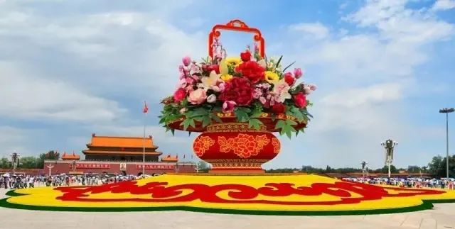 天安门广场花坛里的美景,有一种美叫天安门广场国庆花坛