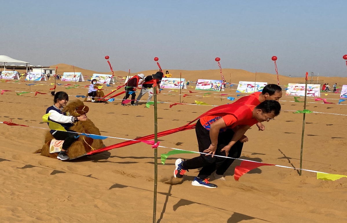 大漠中的体育运动会，就在宁夏中卫