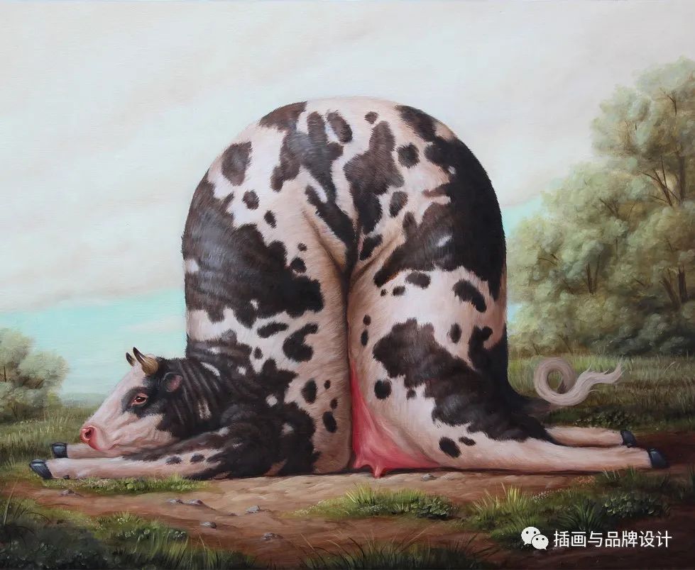 荒诞极端插画,荒诞主义插画