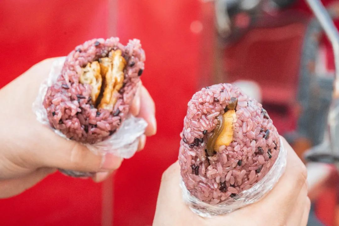 老式饭团摊子,老式饭团上海