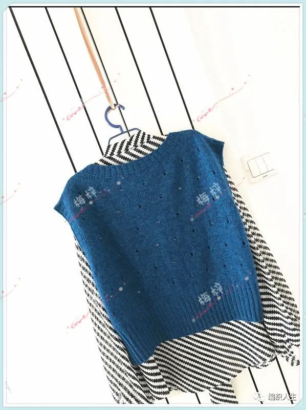 宽松棒针女式背心款式图解,男士棒针背心花样大全图解